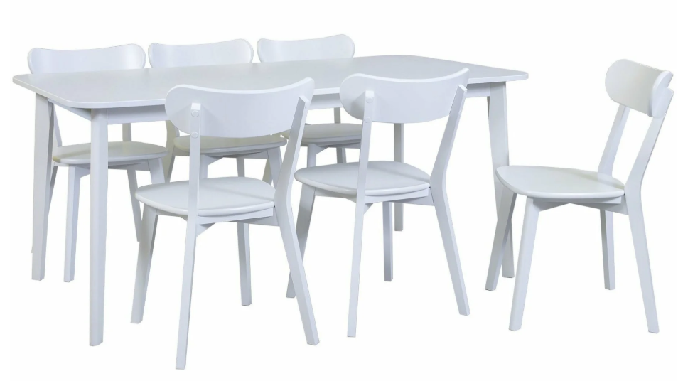 "Mango" set – table + six chairs