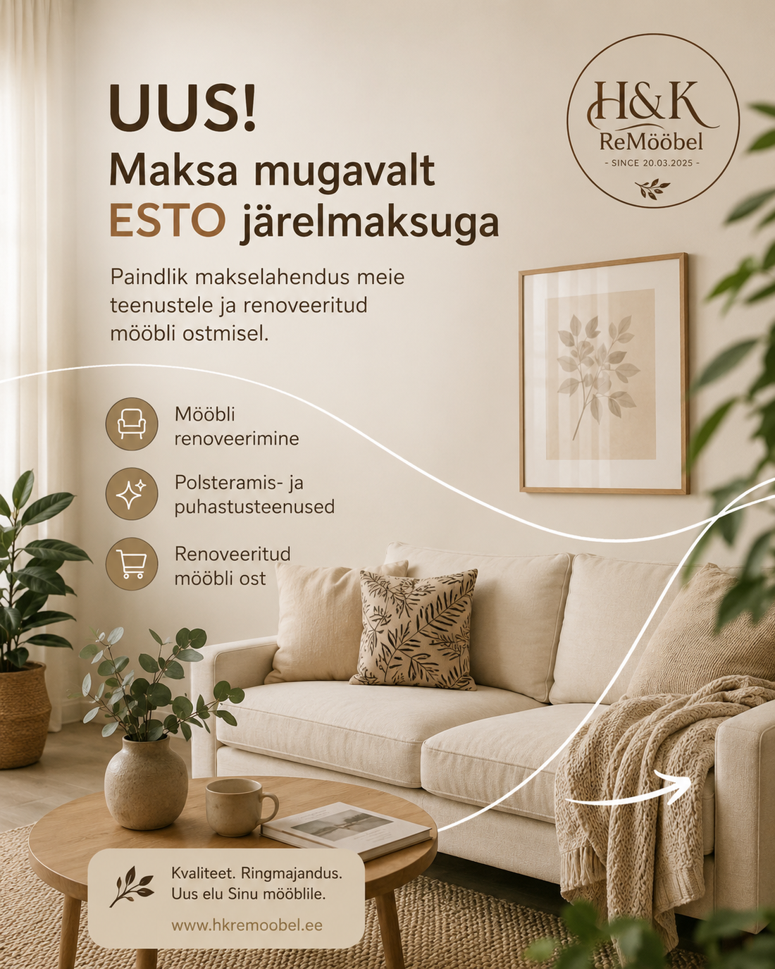 Mööbli renoveerimine ESTO järelmaksuga