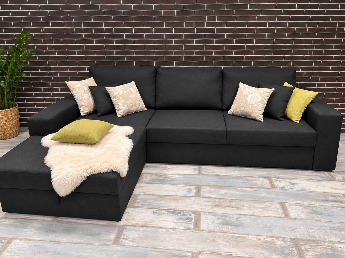 Renovated Ensoform Corner Sofa Bed with Storage