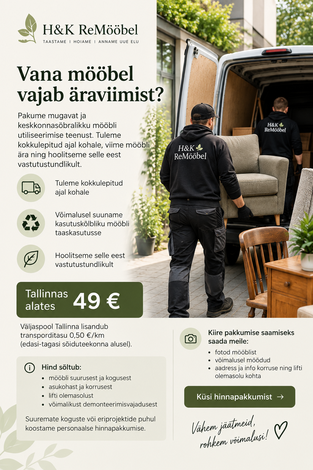 Mööbli utiliseerimise teenus